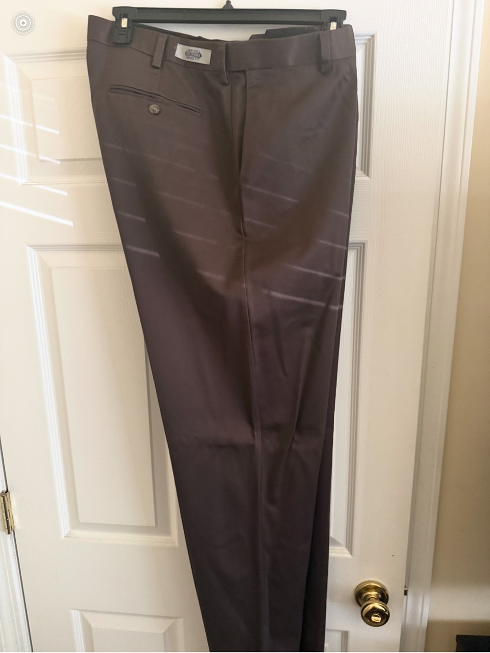 Roundtree & Yorke Men's Dark Brown Dress Pants